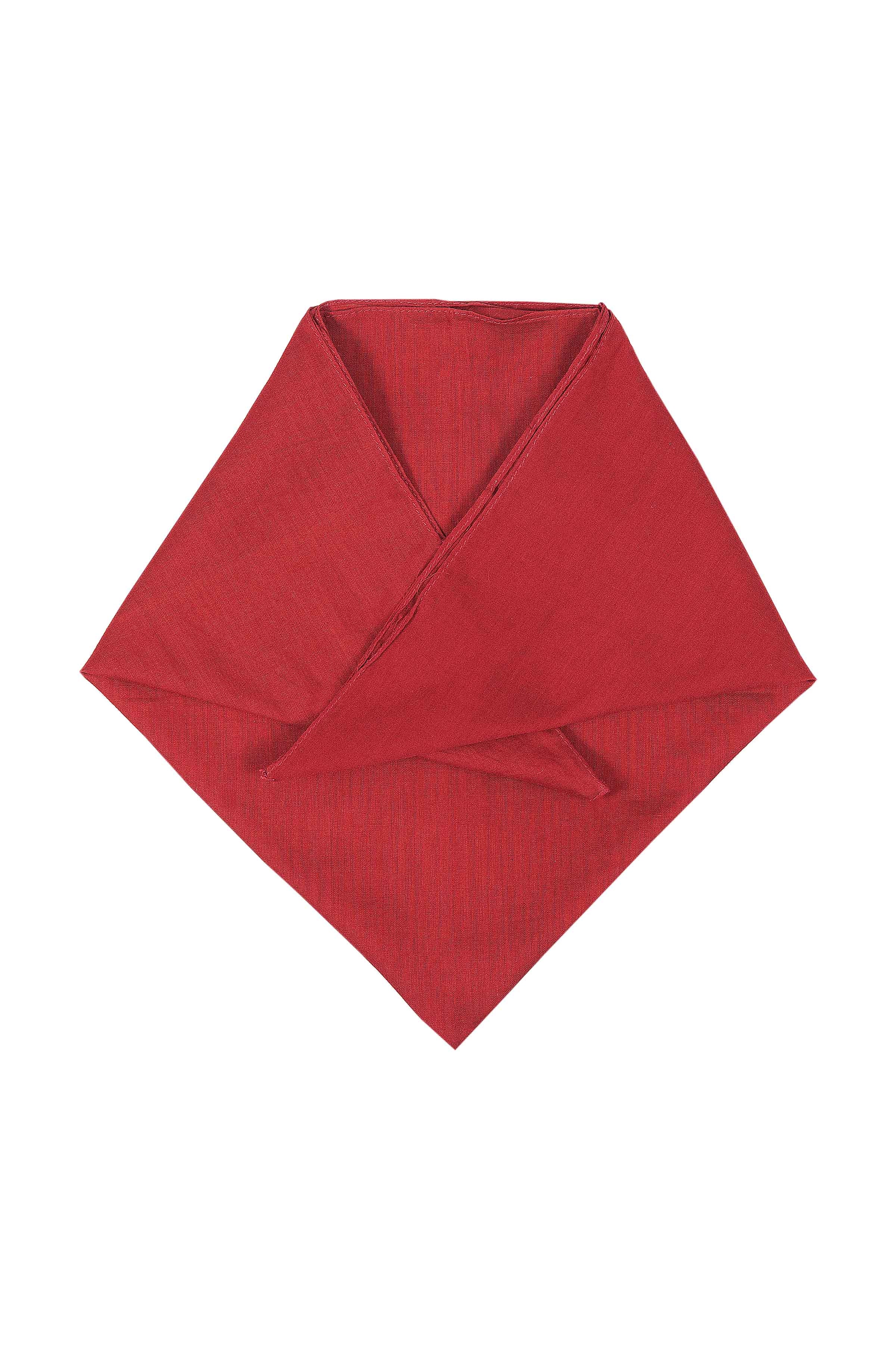 new cotton bandana-handkerchief maroon colour