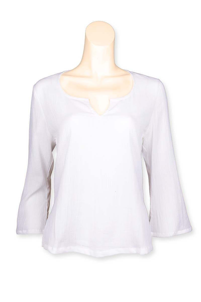 3/4 Sleeves cotton blouse