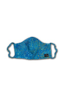 Batik Face mask with elastic -blue