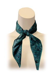 dark green bandana batik printed