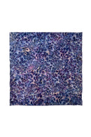 bandana with purple leaves print
