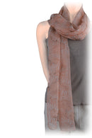 Long stole chiffon silk % batik printed