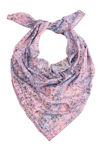 Batik scarf square - 100% cotton voile