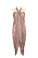 Silk Sarong printed Batik -Choco