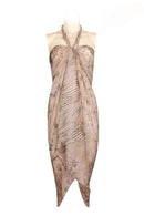 Silk Sarong printed Batik - Latte