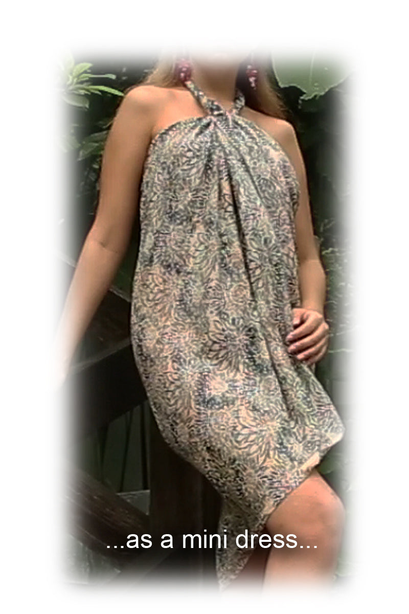 B-330-2S N-02 Misty Flower as a dress
