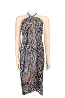 Sarong pure silk printed Batik -animal print