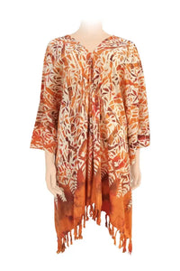 Rayon kaftan shown on a mannequin