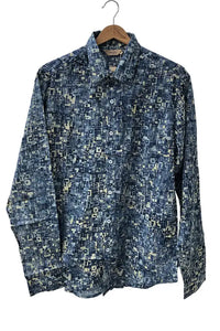 long sleeve batik printed shirt Arizali