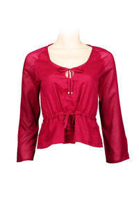 Red color blouse for summer