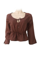 Brown colour blouse for summer