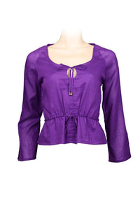 Purpl blouse long sleeves for summer