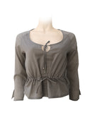 Grey color blouse for summer