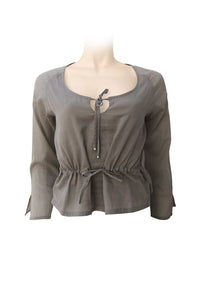 Grey color blouse for summer