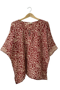 Batik Kaftan Silk Butterfly -camelias