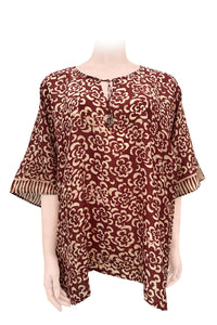 Batik Kaftan Silk Butterfly -pure silk