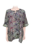 Batik Kaftan Silk Butterfly -geometric