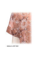 Bell shape blouse -cotton batk print-short sleeve