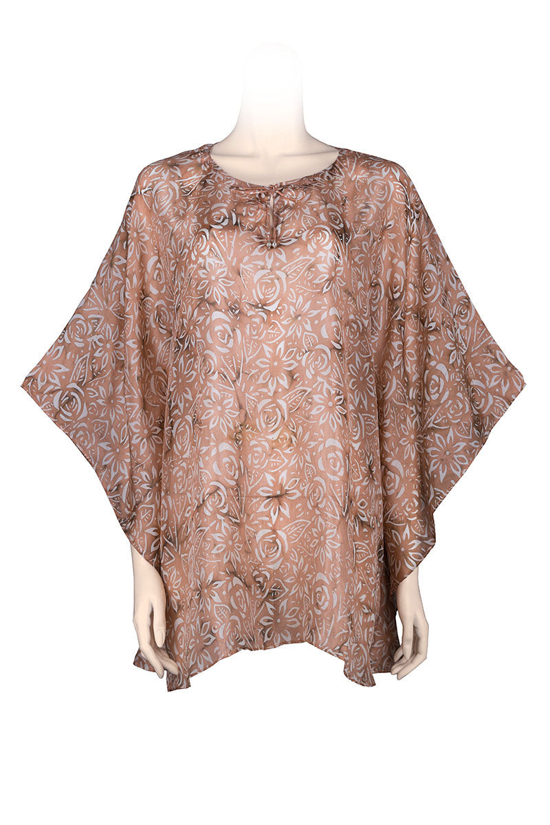 Silk Kaftan Tops: Kaftan Marie Silk - Best Kaftans at Arizali