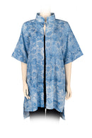 Mantle or light 3/4 jacket -batik light blue