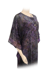 Long Kaftan Batik Purple