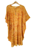 Long Kaftan Batik Yellow 