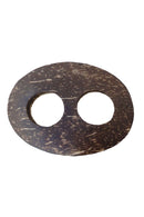 Oval shape coconut wood buckle to tye a sarong or scarf