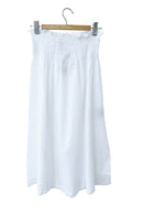 Crinkled cotton skirt 3/4 length