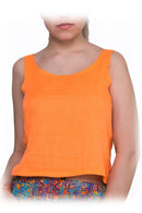 Tank Top plain cotton -orange