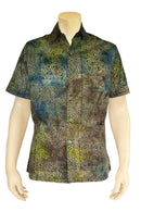 Batik Men Shirt Short Sleeve -animal print