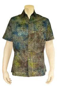 Batik Men Shirt Short Sleeve -animal print