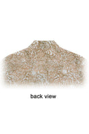 Batik printed long sl shirt -back view