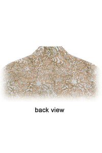 Batik printed long sl shirt -back view