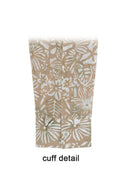 Batik printed long sl shirt -cuff details 