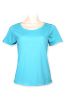 Tee scoop neck -short sleeve- turquoise