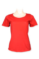 Tee scoop neck -short sleeve- red
