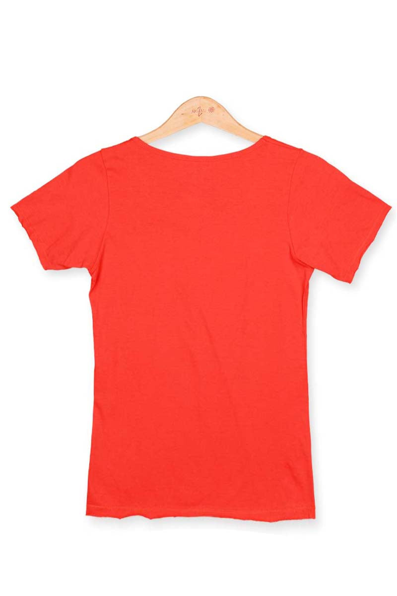 Tee scoop neck -short sleeve- back view