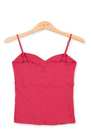 Tank-Top knit with spaghetti straps -back