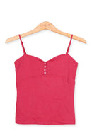 Tank-Top knit with spaghetti straps -front