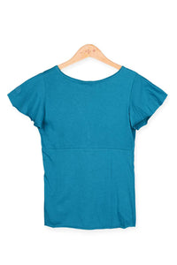 V Neck Tee - Flair Sleeves - back