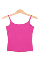 Spaghetti top -rib cotton -back