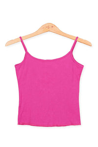 Spaghetti top -rib cotton -back