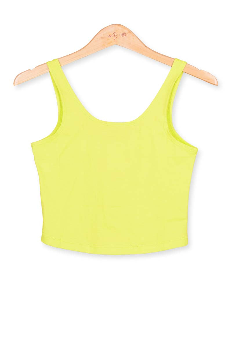 crop top cotton-spandex- back view