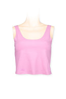 crop top cotton-spandex- light pink