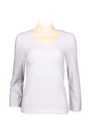 Tee 3/4 sleeve -cotton spandex jersey V neck