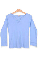 T-Shirt long sleeves- Light Blue- Front view