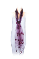Organza stole with patch on embroidery
