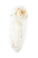 Stole chiffon organza Off white