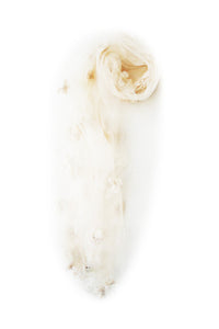 Stole chiffon organza Off white