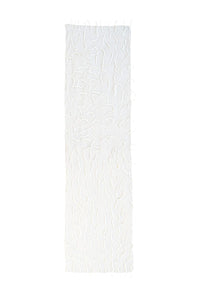 White stole organza chenille